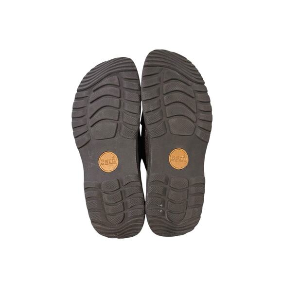 Born MARCO Dark Brown Criss Cross Sandal's Leather Men's Size 9 - Picture 2 of 7